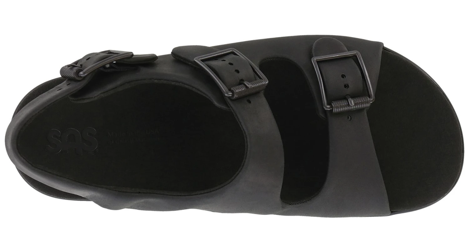 Bravo Black Bear Leather Heel Strap Sandal 5 Bravo Black Bear Leather Heel Strap Sandal - Image 3