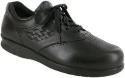 Freetime Black Leather Walking Shoe
