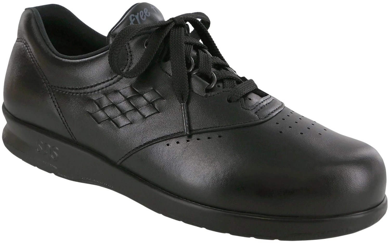 Freetime Black Leather Walking Shoe 3 Freetime Black Leather Walking Shoe