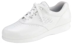 Freetime White Leather Walking Shoe -Walking On A Cloud sasfreetime09c