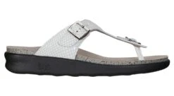 Sanibel White Snake Thong Sandal 9 Sanibel White Snake Thong Sandal -Walking On A Cloud sassanibel09a