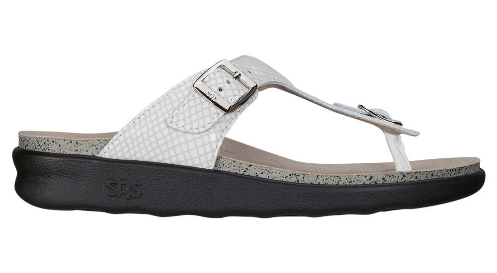 Sanibel White Snake Thong Sandal 5 Sanibel White Snake Thong Sandal - Image 3