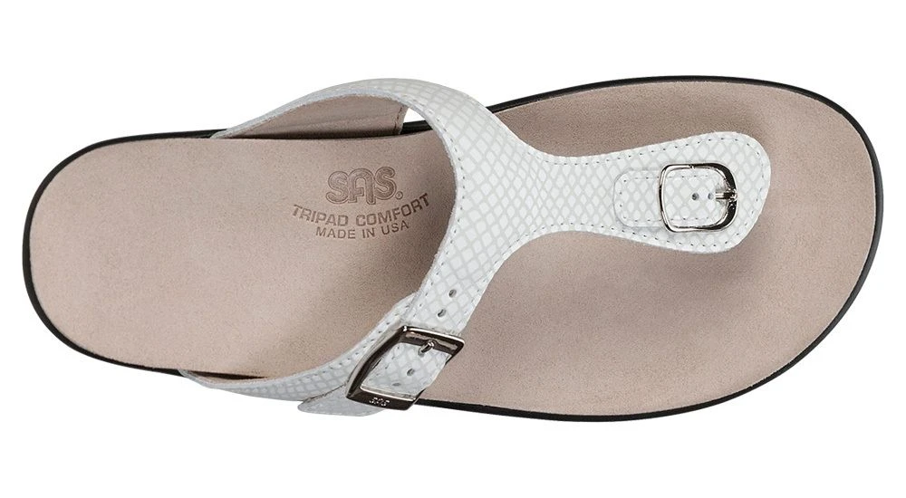 Sanibel White Snake Thong Sandal 6 Sanibel White Snake Thong Sandal - Image 4