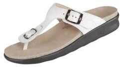 Sanibel White Snake Thong Sandal 11 Sanibel White Snake Thong Sandal -Walking On A Cloud sassanibel09c