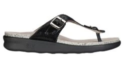 Sanibel Black Snake Thong Sandal -Walking On A Cloud sassanibel31a