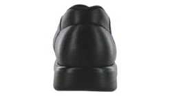 Side Gore Black Smooth Leather Slip-On Loafer -Walking On A Cloud sassidegore001b