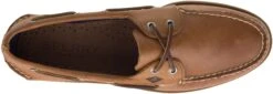 Sperry Men's Authentic Original Sahara Brown Leather Two Eye Boat Shoe -Walking On A Cloud speao2eye06b