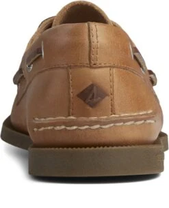 Sperry Men's Authentic Original Sahara Brown Leather Two Eye Boat Shoe -Walking On A Cloud speao2eye06c