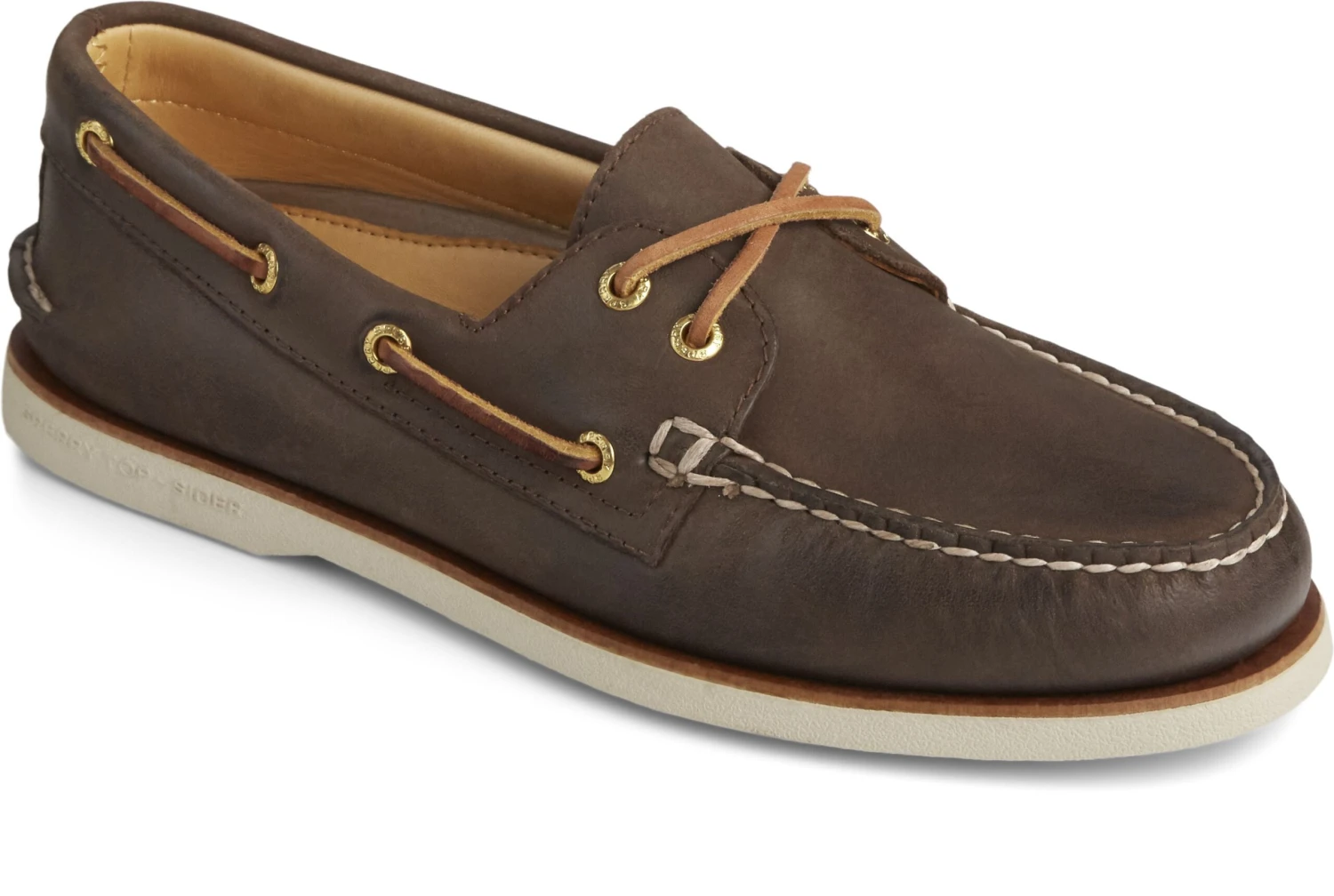 Sperry Men's Gold Cup Authentic Original Brown Leather Two Eye Boat Shoe 3 Sperry Men's Gold Cup Authentic Original Brown Leather Two Eye Boat Shoe