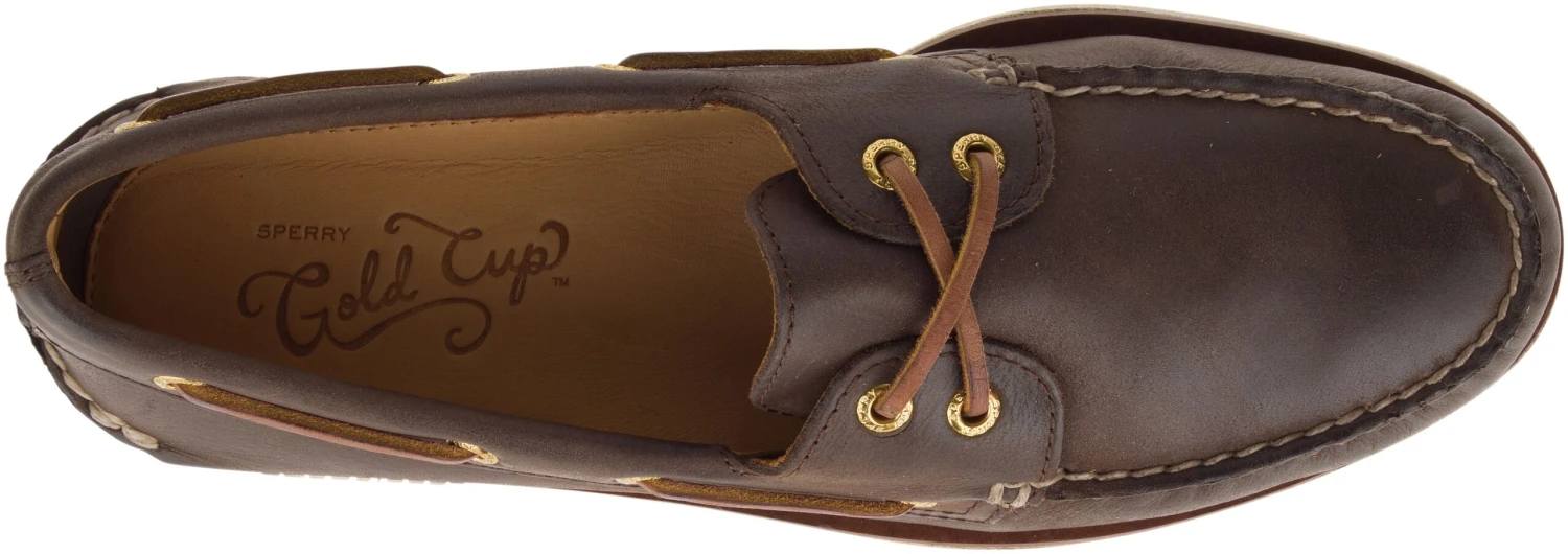 Sperry Men's Gold Cup Authentic Original Brown Leather Two Eye Boat Shoe 6 Sperry Men's Gold Cup Authentic Original Brown Leather Two Eye Boat Shoe - Image 4