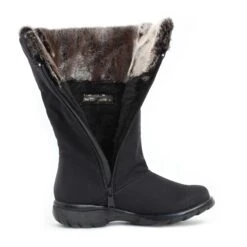 Janet Black Mid-Calf Winter Boot -Walking On A Cloud tenjanet01e