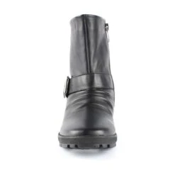 Gripper Black Leather Moto Boot 8 Gripper Black Leather Moto Boot -Walking On A Cloud wangripper01c